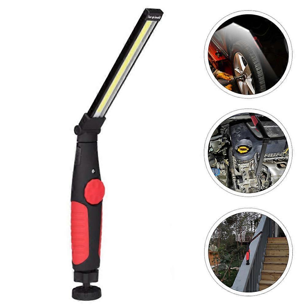 1 Set USB Rechargeable Flashlight Collapsible COB Working Light Camping Lamp