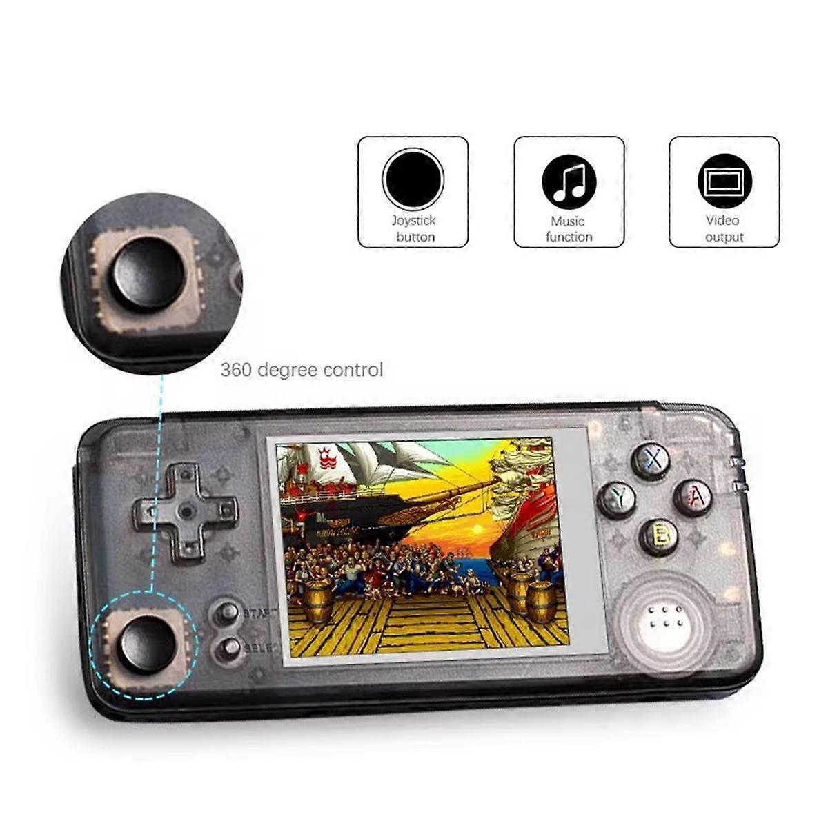Handheld Retro Game Console 3000 Games 360 Degree Control Joystick 1800mAh for Video Game Player