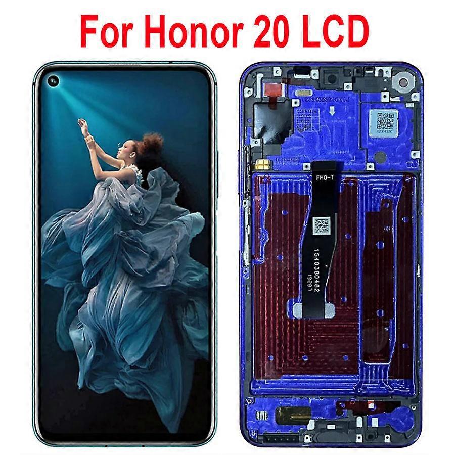 Tib 6.26''for Honor 20 Lcd Display Screen Touch Panel Digitizer Replacement Parts For Honor 20 Lcd With Frame Yal-l21, Yal-al00,
