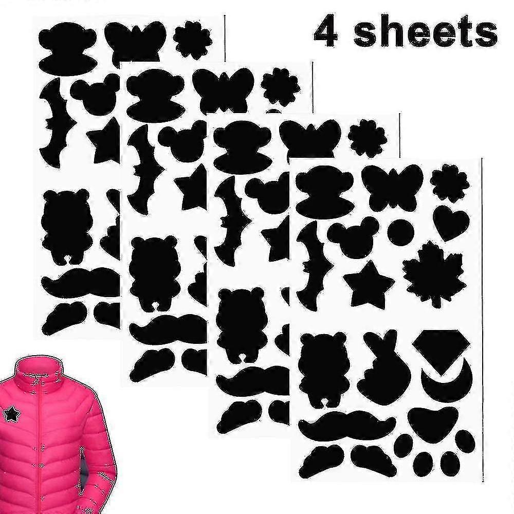 4 Sheets Down Jacket Repair Patch Self-adhesive Fabric Patches Washable