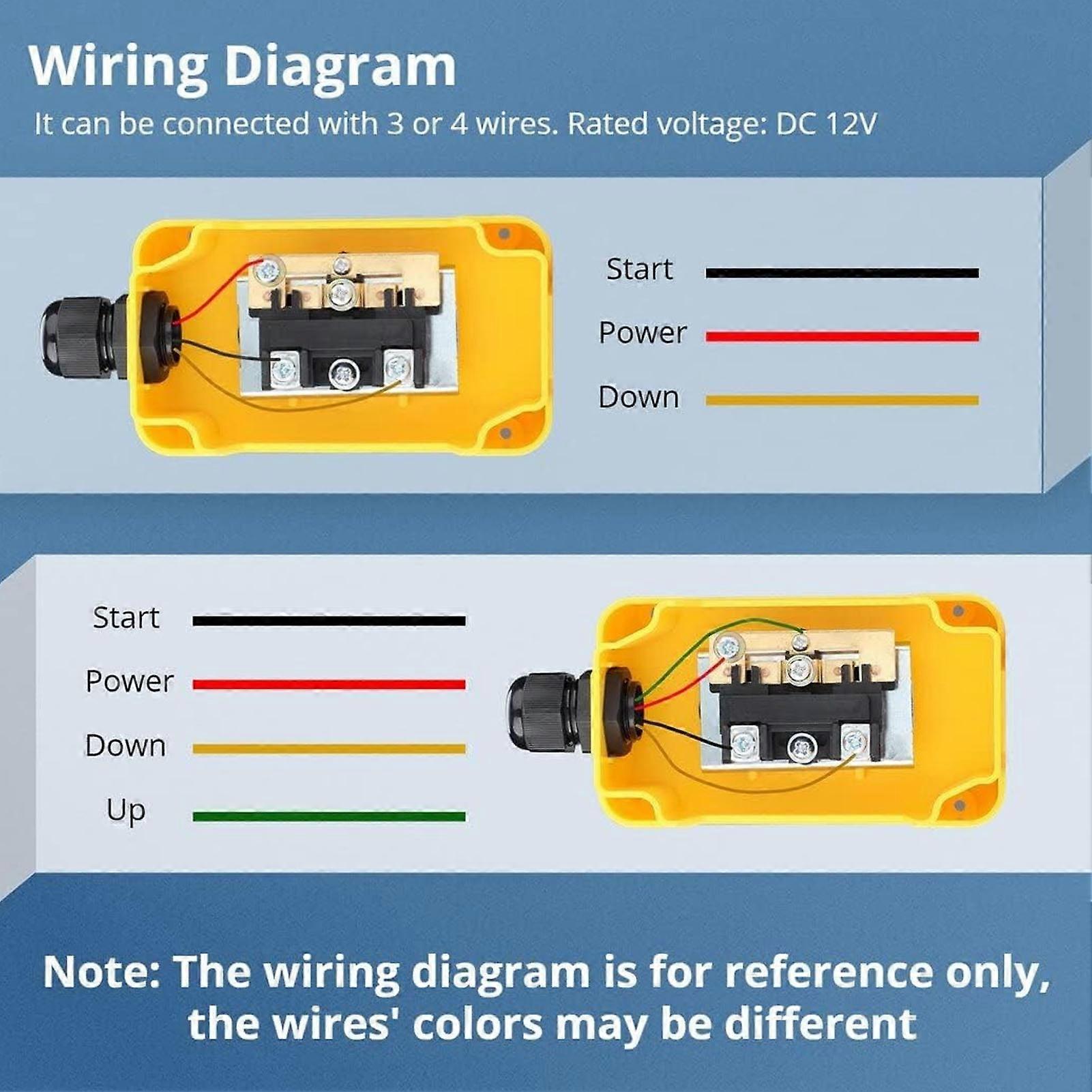 Dump Trailer Remote Control 12v Dc 4 Wire 3 Wire Up And Down Control ...