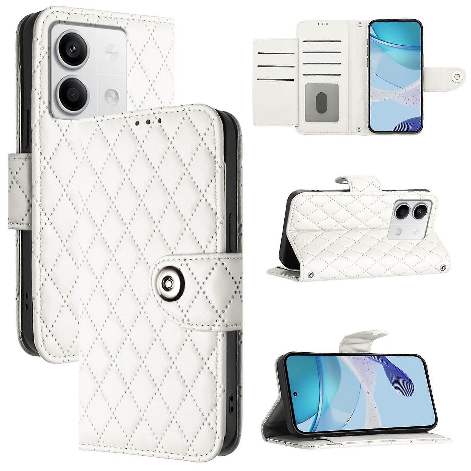 Rhombic PU Case For Redmi Note 13 5G Global