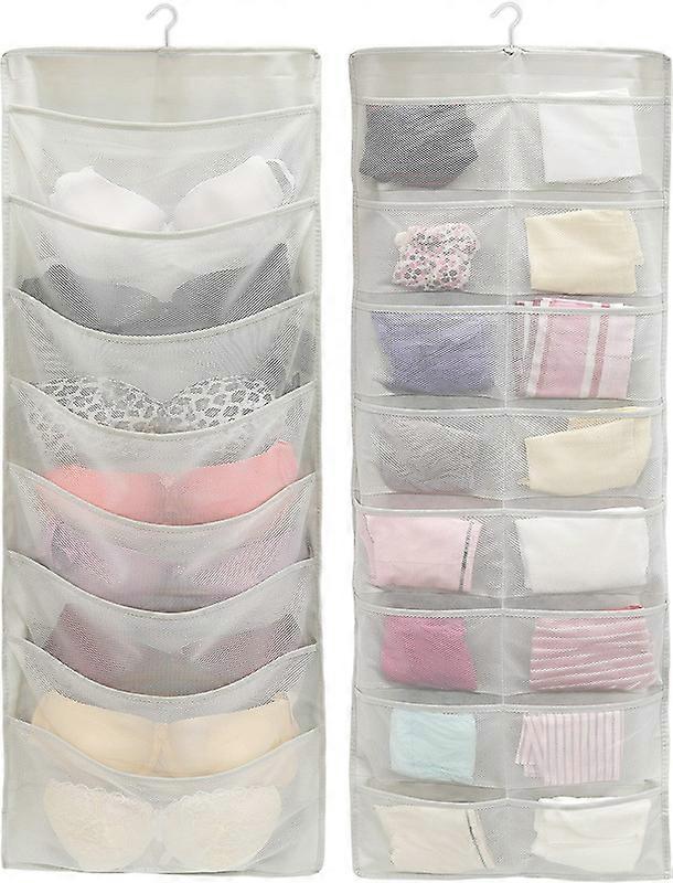 Double-Sided Hanging Closet Underwear Organizer