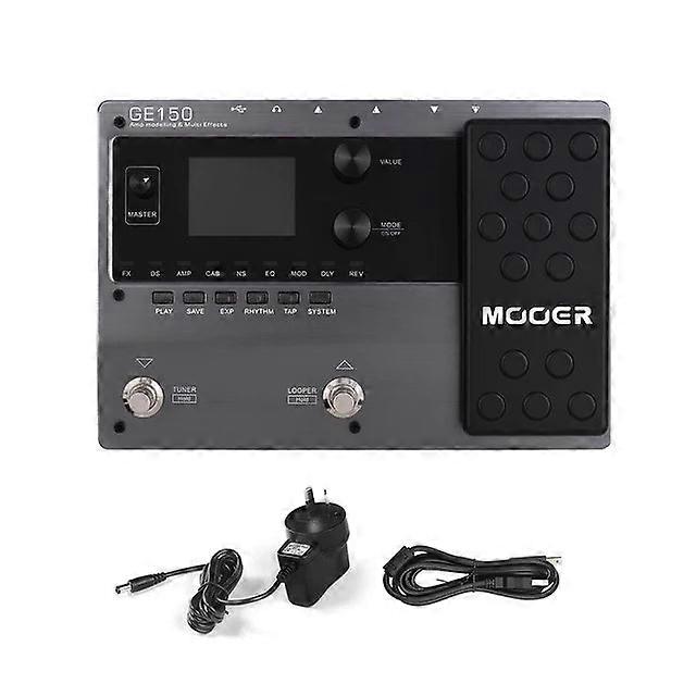 Mooer Ge150 Amp Modeling & Multi Pedal - 55 Amplifier Models, 151 Effects, 80s Looper, 40 Drum Rhythms, 10 Metronome, Tap Tempo