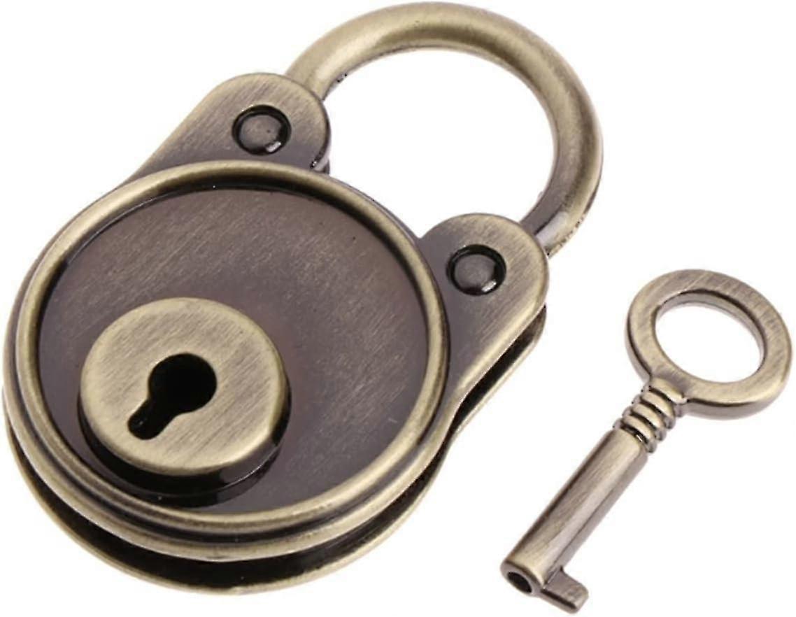 Vintage Old Antique Style Mini Archaize Padlocks Key Lock With Key