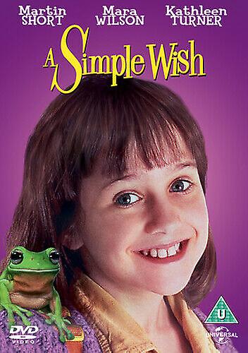 A Simple Wish DVD (2016) Mara Wilson Ritchie (DIR) cert U - Region 2