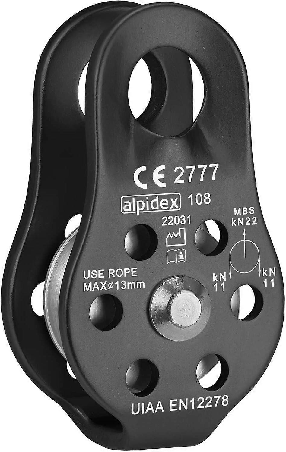 22 KN Return Pulley - Fix Pulley Hoist - for Textile Ropes with a Diameter of up to 13 mm - EN12278