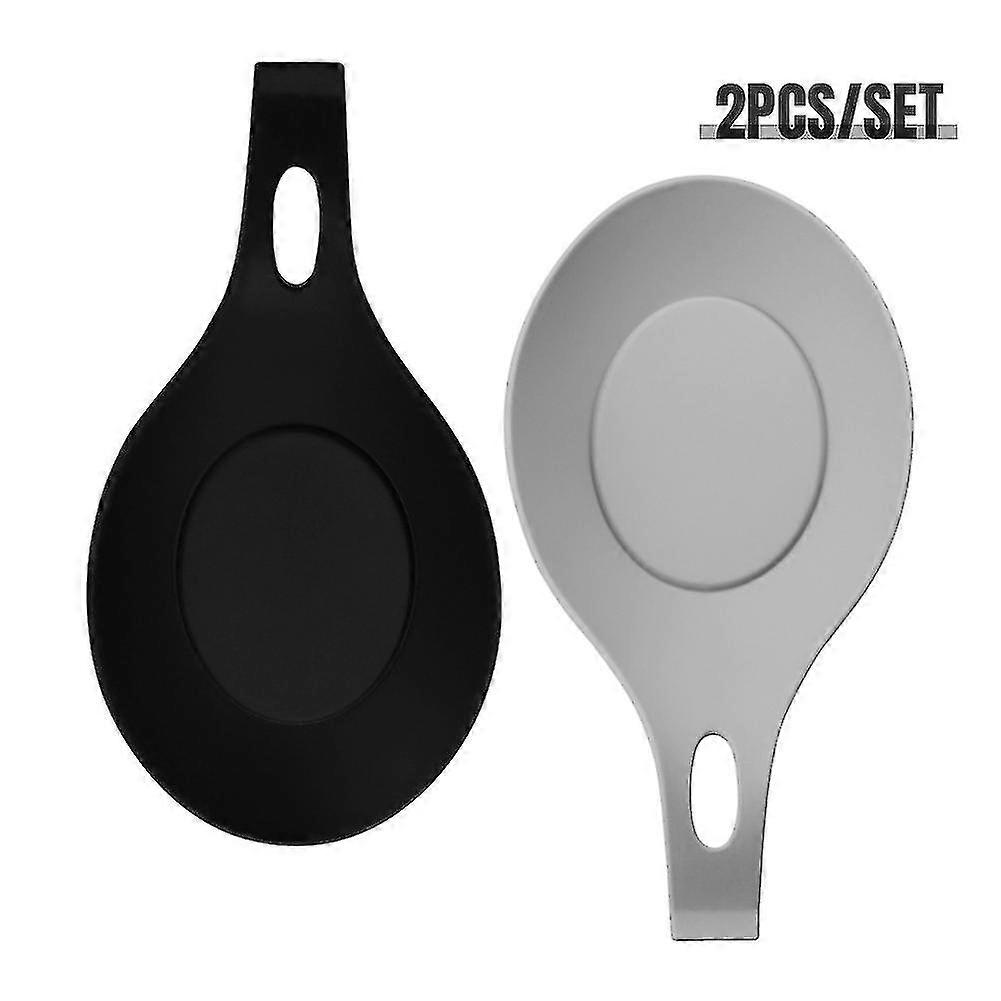 KINCJON 2pcs Tidy Stove Top Silicone Spoon Rest Simple Free Standing Home Chumian