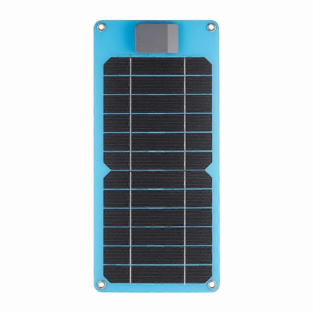 GKM215 6W 5V Monocrystalline Solar Panel Charger USB Port Portable for Cell Phone Camping Hiking Tra