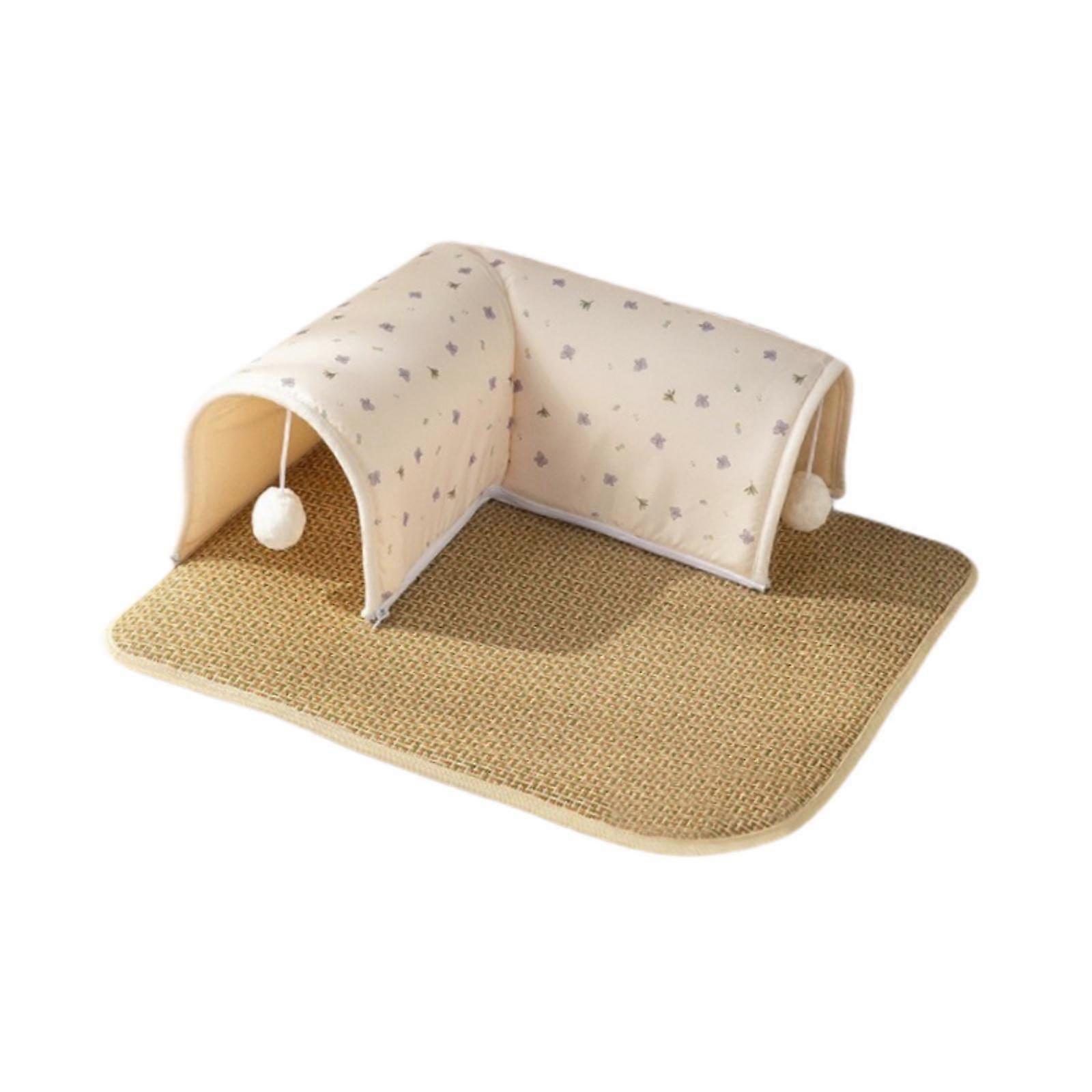 Cat Tunnel Bed Portable Exercise Playground Hideout for Indoor Hamster Bunny S