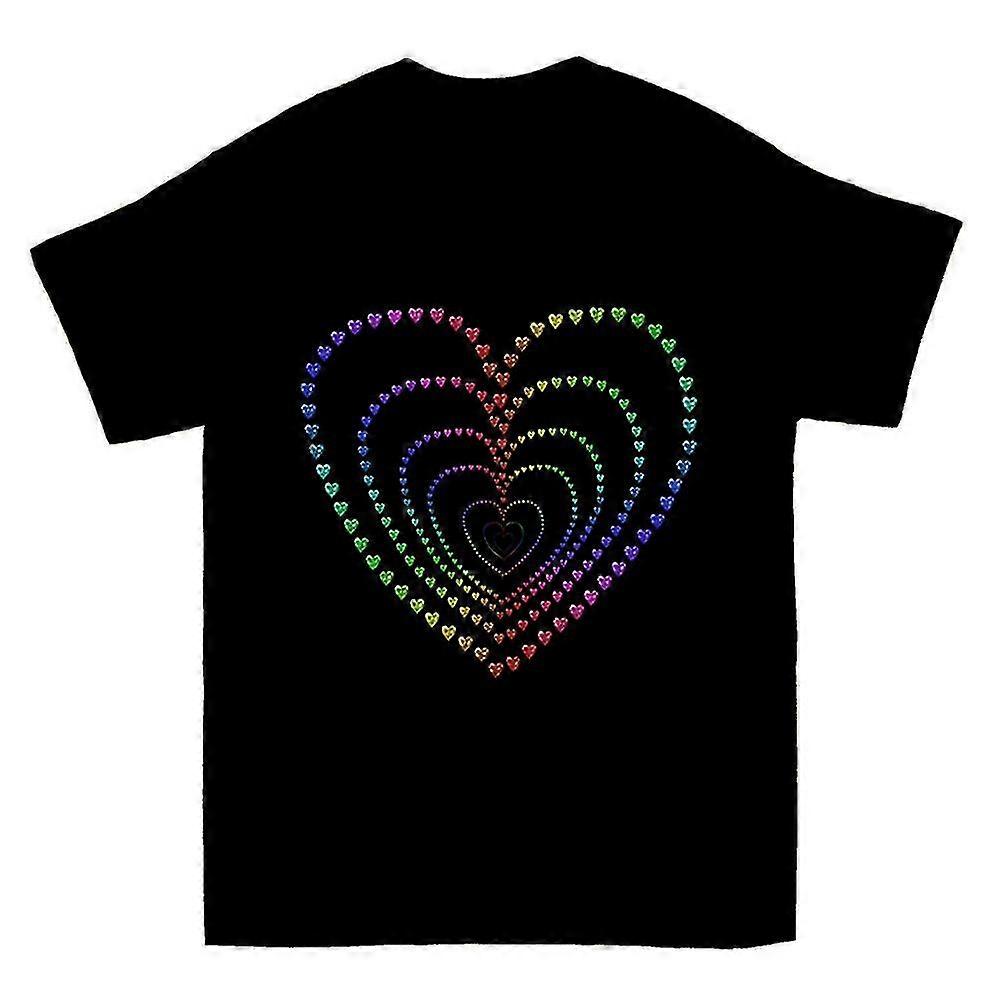 Echo Rainbow Jewel Hearts Tričko