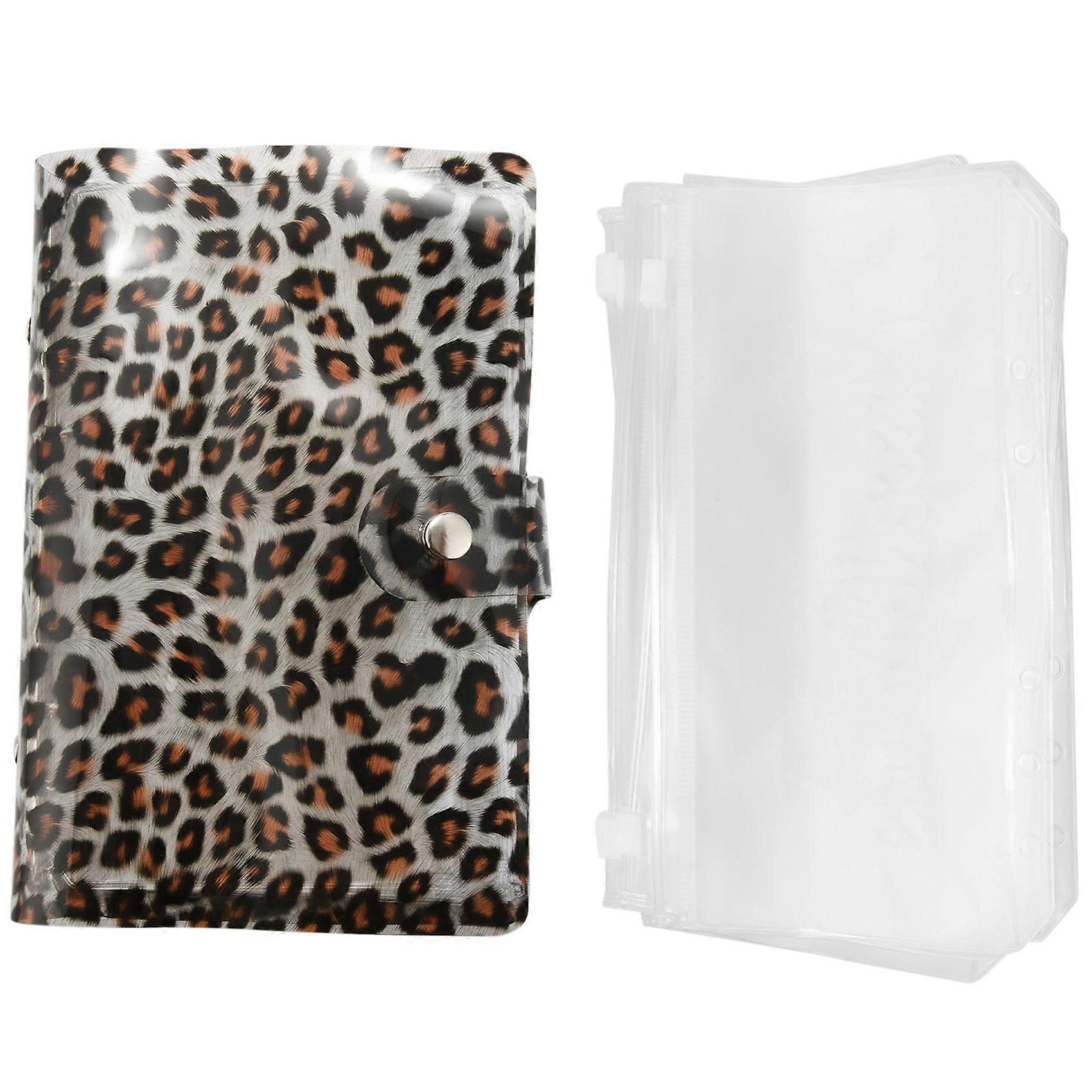 A6 Binder Cover 12 Clear Binder Pockets and 12 Envelope Labels, Budget Binder 6 Ring Budget Saving