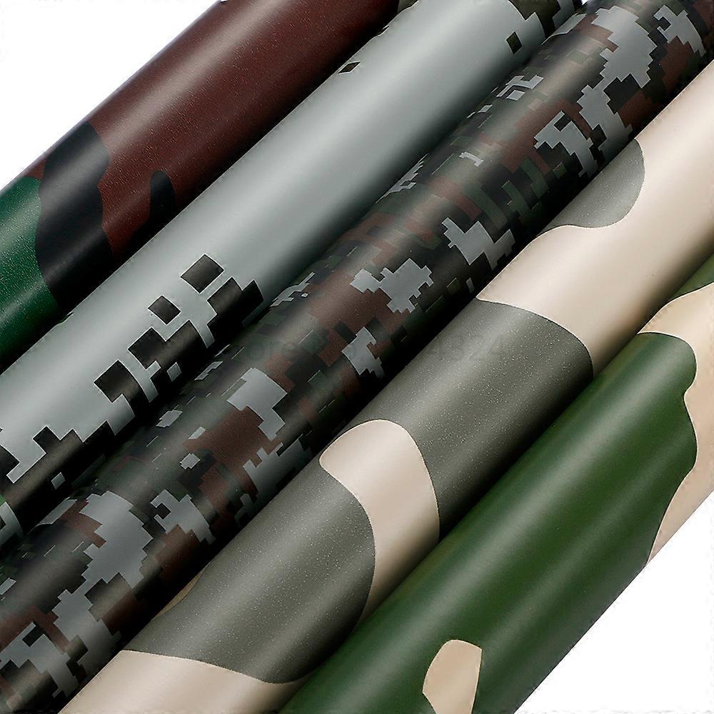 NewL Camo vinylfilm camouflage auto wrap film voor auto styling fiets computer laptop scooter motorfiets (zwart, 50 cm x 150 cm