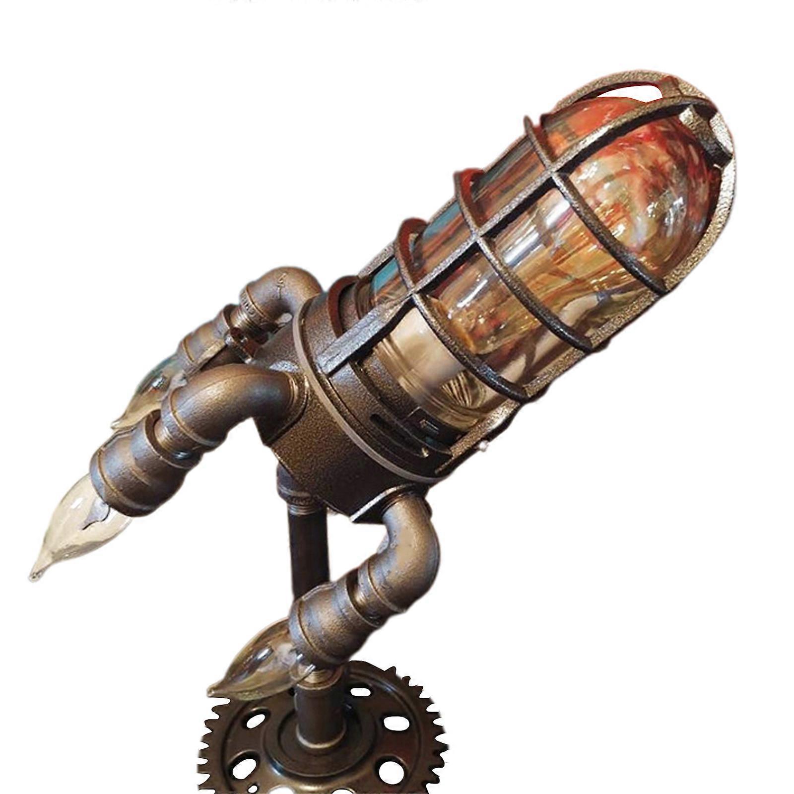 Steampunk Rocket Light Bazooka Flame Nightlight Gift Home DecorNEW10