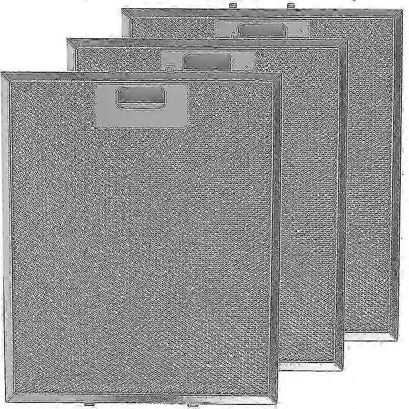 Verbesserter 3 x universeller 320 x 260 mm Metall-Fettfilter mit Dunstabzugshaube