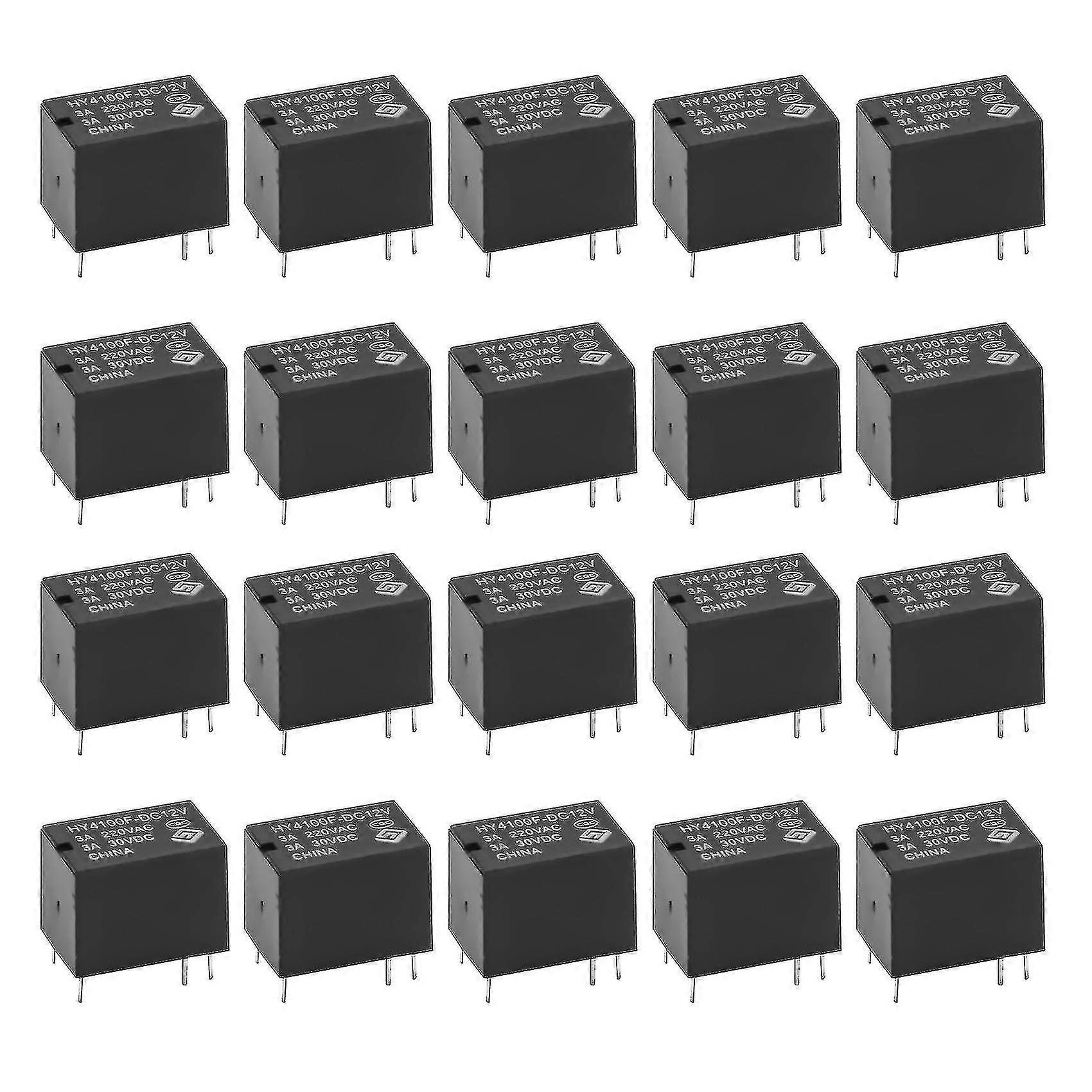 20 Pcs Mini Electronic Relay Dc 12v