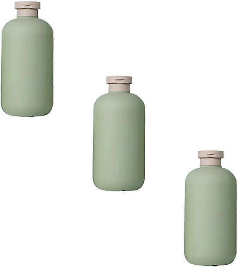 3pcs Flip Cap Shampoo Bottles Empty Sub Package Squeeze Bottles Shower Gel Bottle Refillable Containers