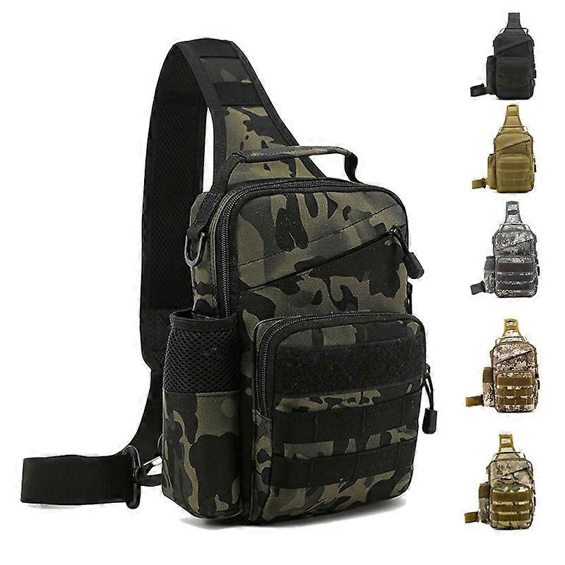 Taktisk militär bröstväska Crossbody Axelremsväska Ryggsäck