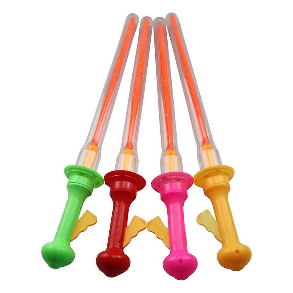 4pcs Funny Bubble Stick Outdoor Playing Bubble Wands Toys Bubble Maker Stick Party Favors for Kids without Bubble Liquid (Random Color)