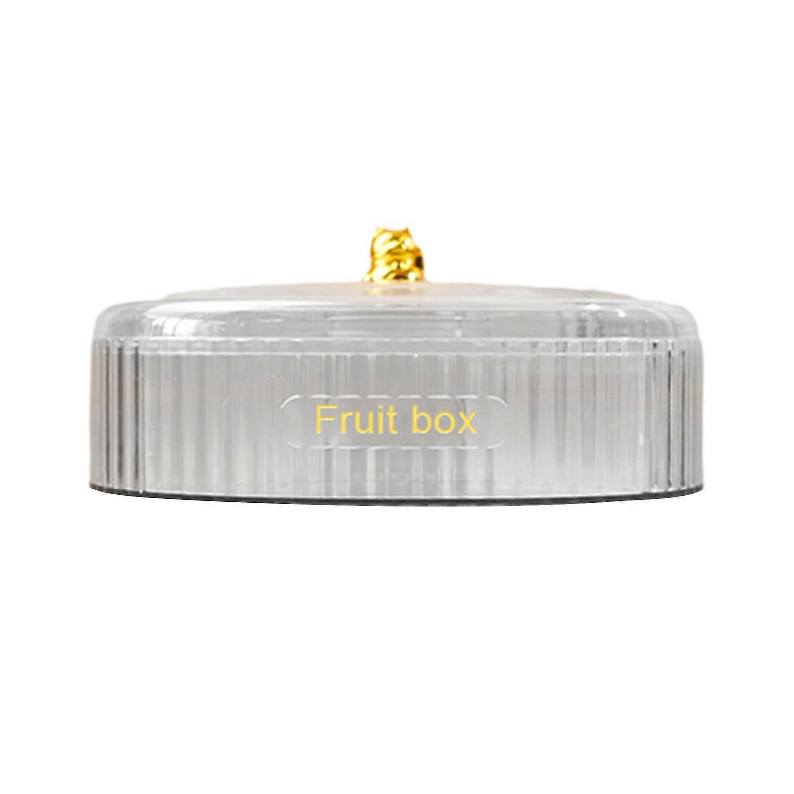 Simple Dry Fruit Tray with Multi-Grid Dust-proof Nuts Candys Container for Friends Party
