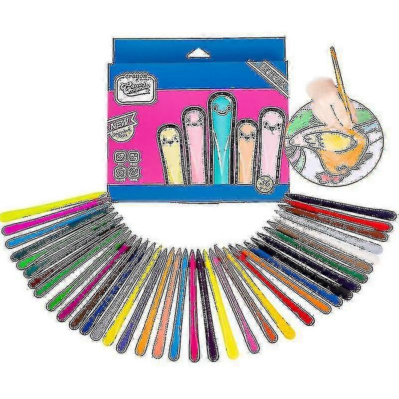 36 Color Triangular Children's Crayons Are Not Dirty And Can Be Washed With Water