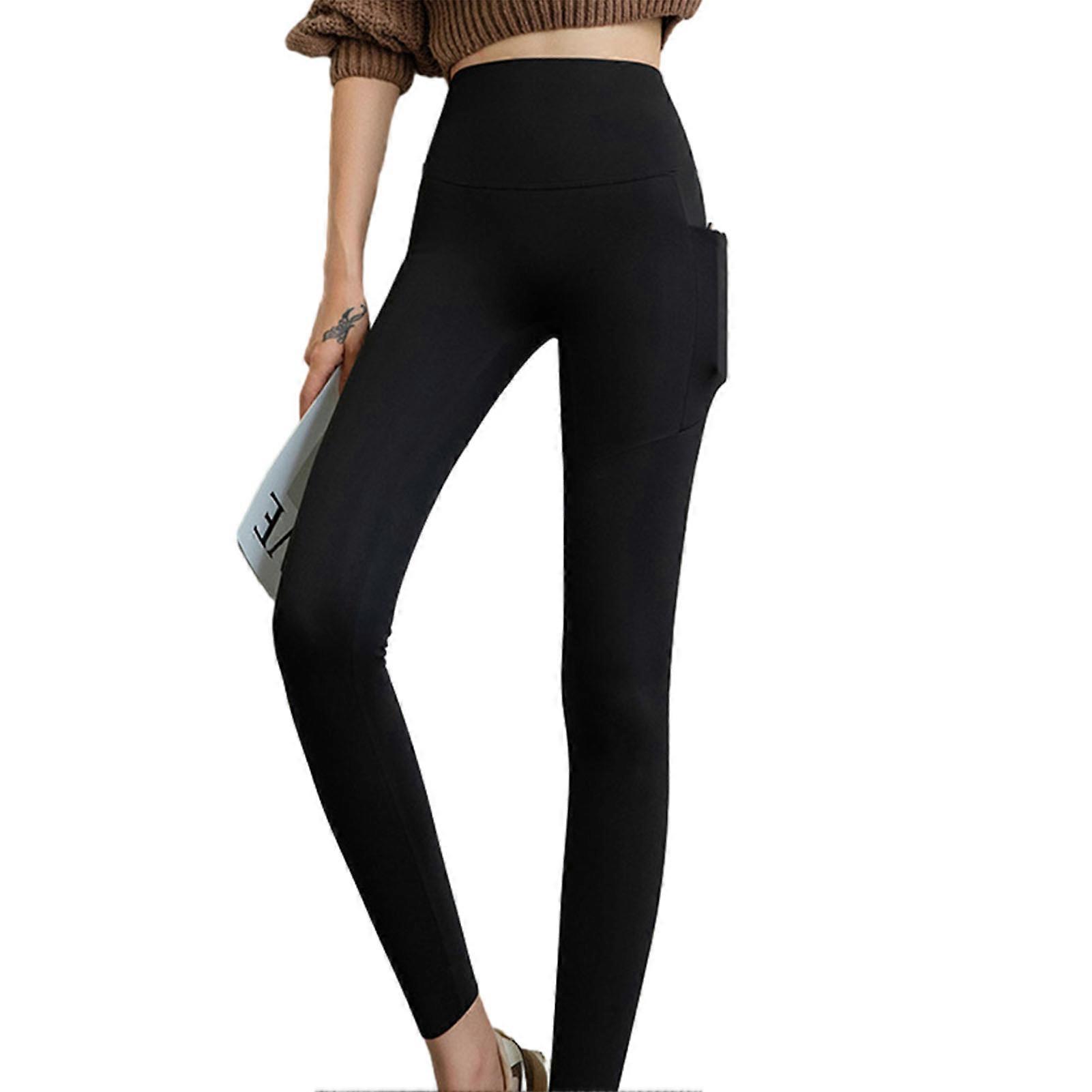 Women Sport Leggings with Side Pocket High Elasticity Soft Comfortable Pants for Fitness Running