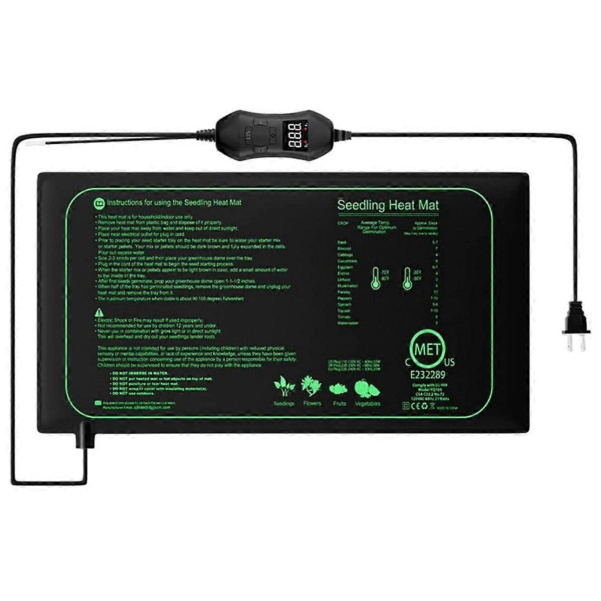 Seedling Heat Mat for Indoor Home Gardening Seed Starting, Plant Heating Pad, Warm Germination Hydr