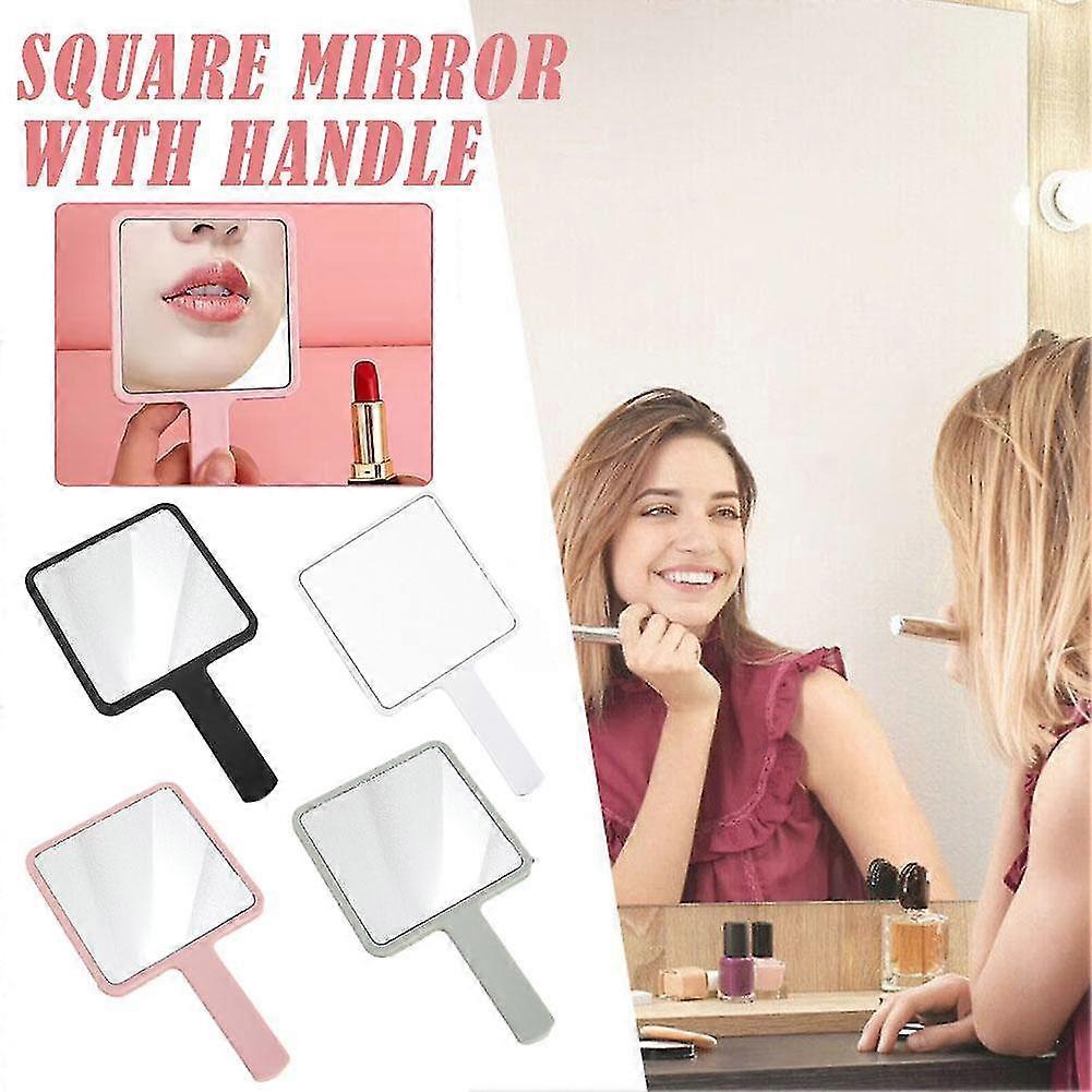Miroir carré avec poignée Beauté Maquillage Utiliser Accessoires Miroir à main Vanité