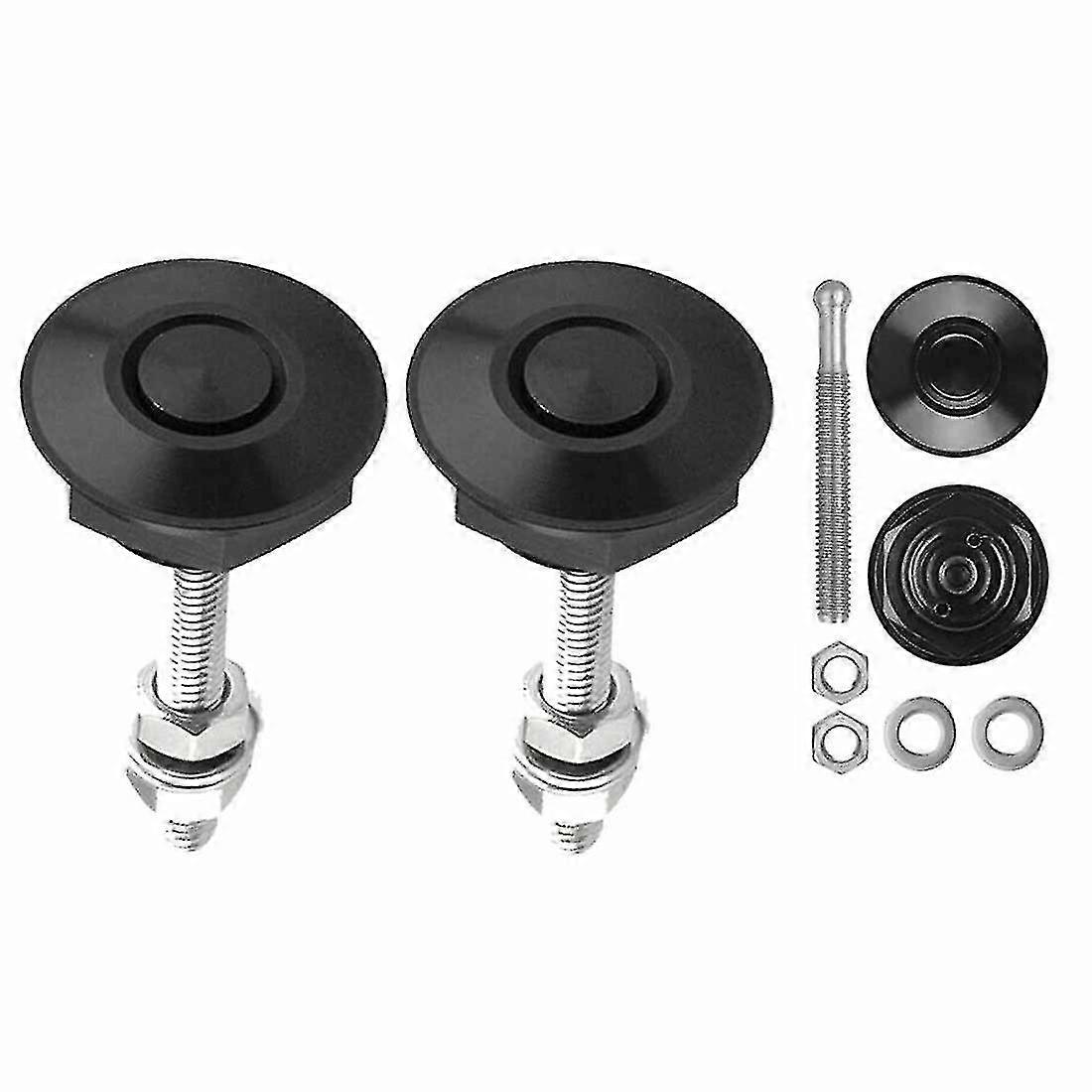 2 buc Push Button Quick Release Hood Pins Lock Clip car Bumper Latch Kit