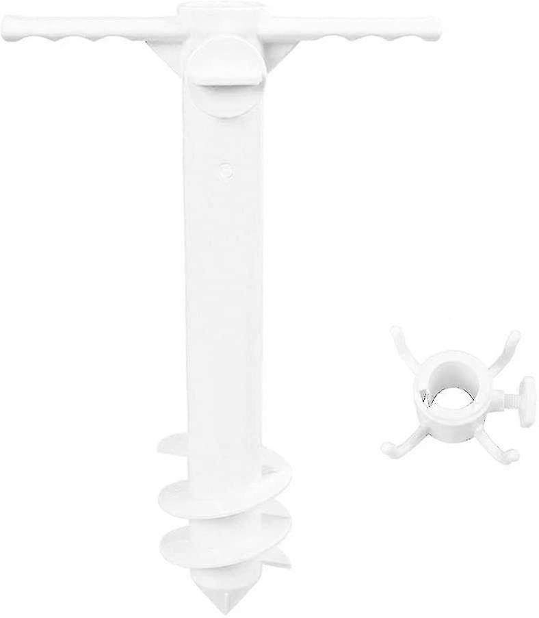 Beach Umbrella Sand Anchor Kit With Hook Fits All Safe Stand Holder