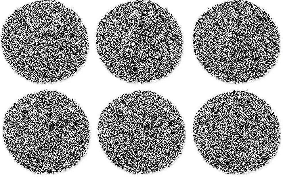 Éponge éponge en acier inoxydable éponge laveuse en acier inoxydable laveuse &; Scraper Éponge 6pcs