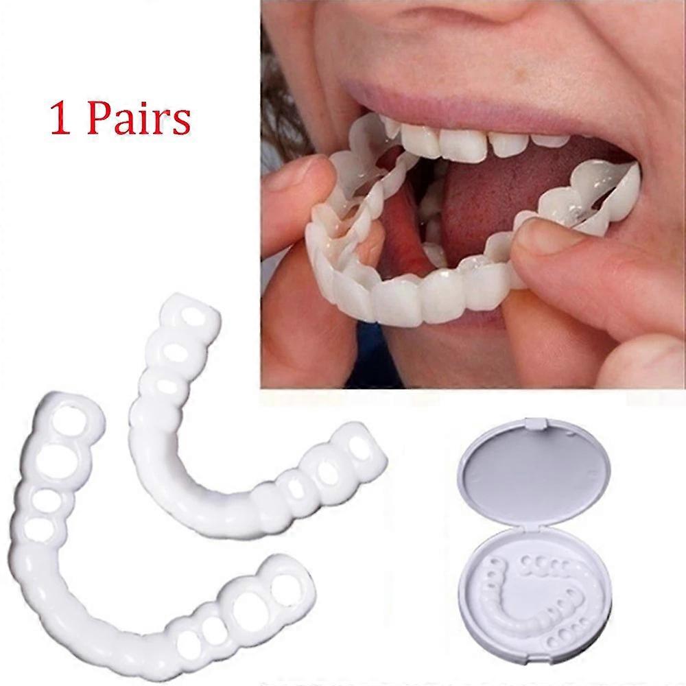 Simulated Braces Silicone Teeth Whitening Braces Pair Of Upper And Lower Simulated Braces