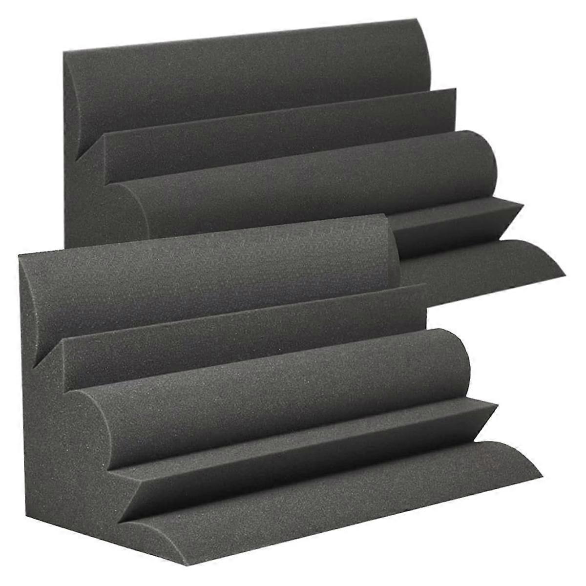 2 Pack Bass Trap Acoustic Soundproof Foam Large Size Sound Absorption Studio Corner Foam for Home K