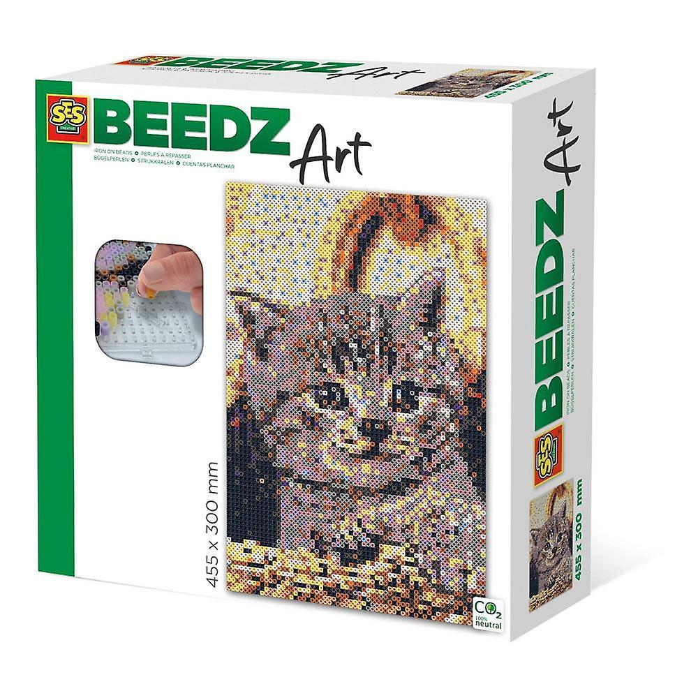 SES Creative Cat Beedz Art Mosaic Kit