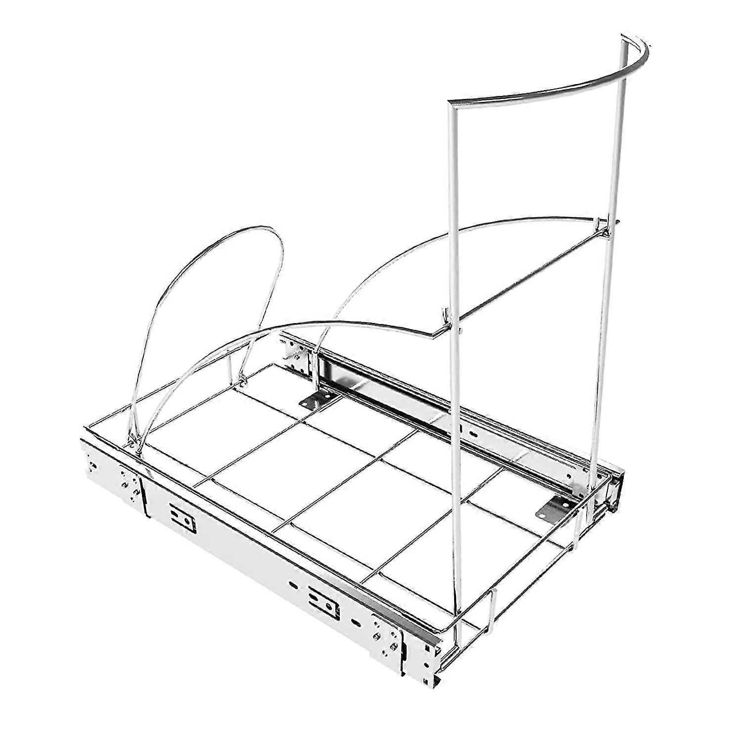 Pull Out Trash Can Under Cabinet,under Sink Heavy Duty Trash Can,roll-out Sliding Adjustable Rack F