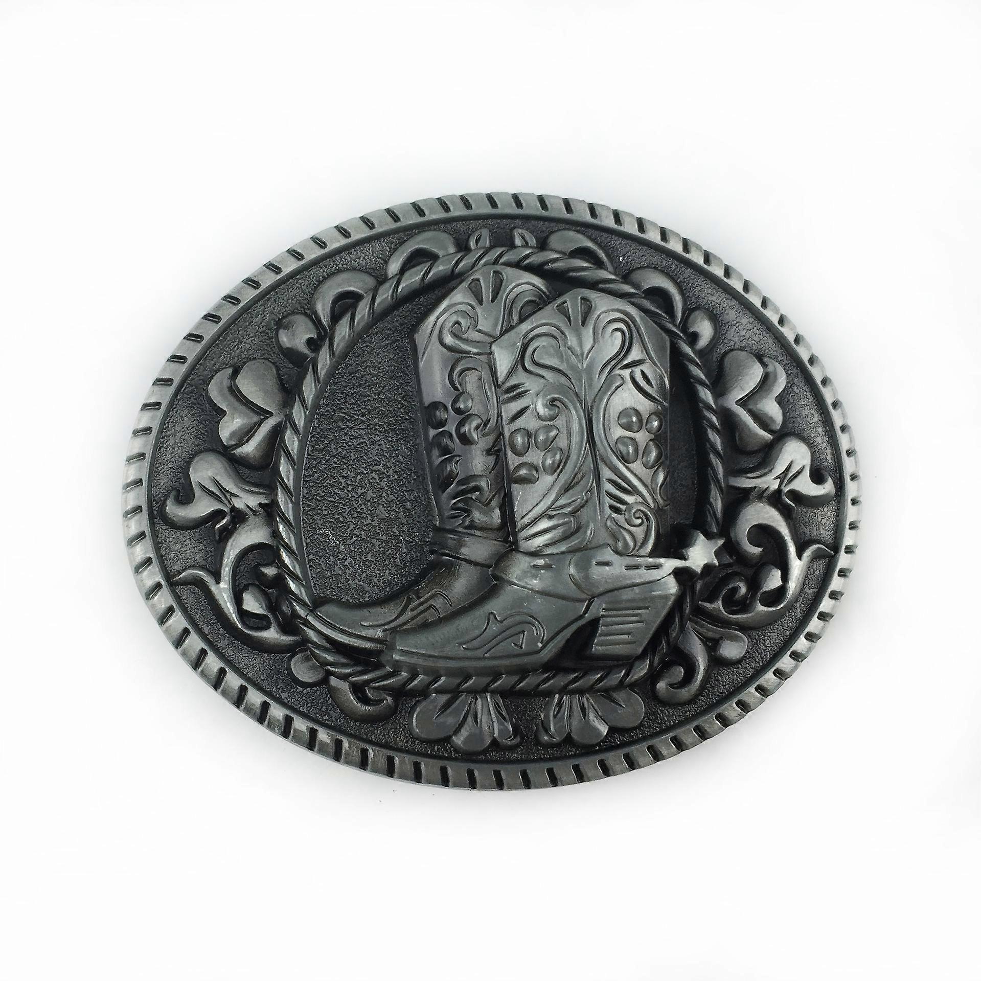 cowboy Boots Belt Buckle Metal Western Country American Horse Riding Buckle