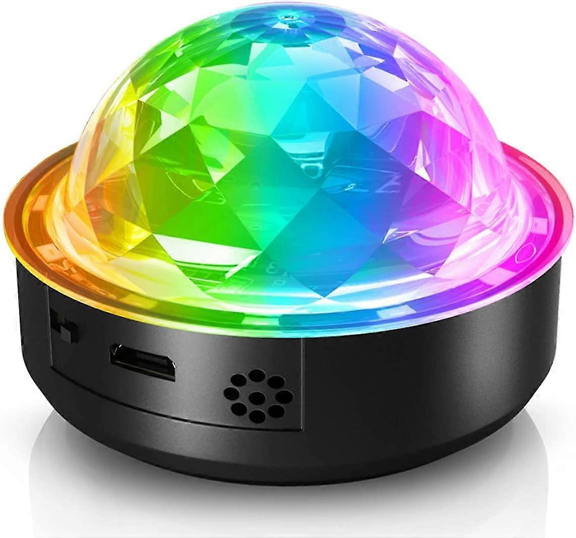 Led Disco Ball Mini Rgb Disco Lamp Music Controlled Party Light Usb Rechargeable Disco Light Effect Party