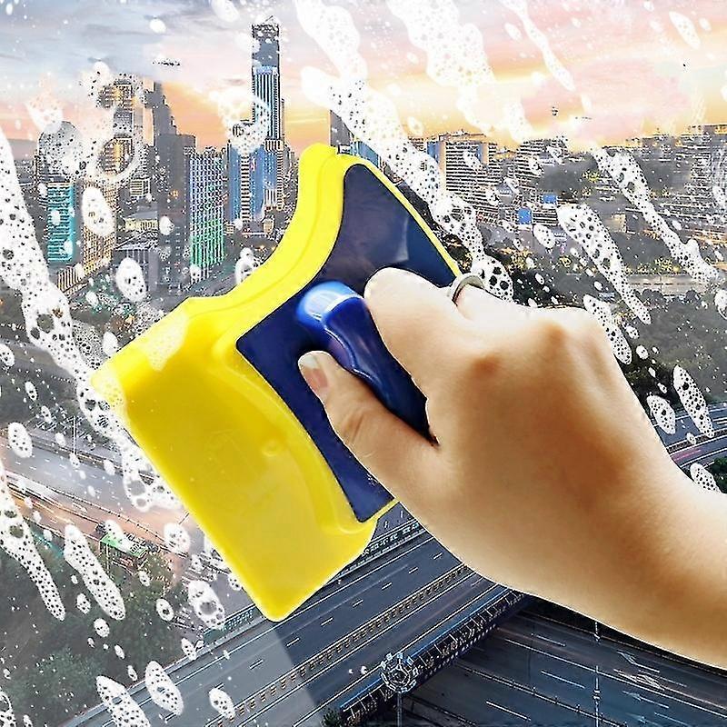 Double-sided Magnetic Cleaner For Cleaning Glass Windows, Double Layer High Level Strong Magnetic Double-sided Thick Window Cleaner High Floor Cleanin