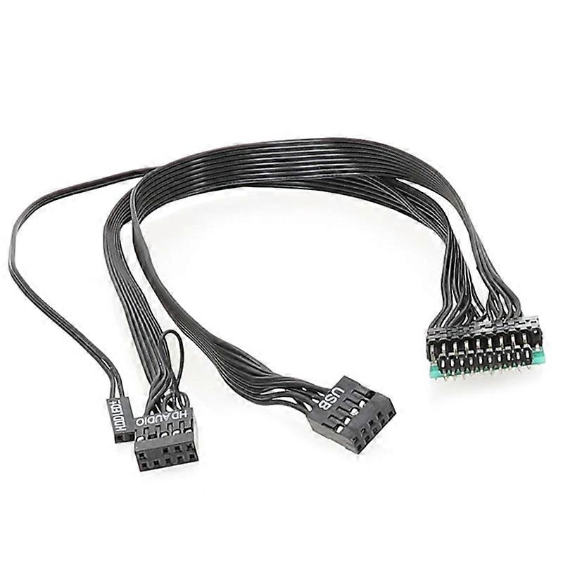 30CM USB ל 19Pin נקבה לזכר כבל מתאם לוח אם כבל מחשב