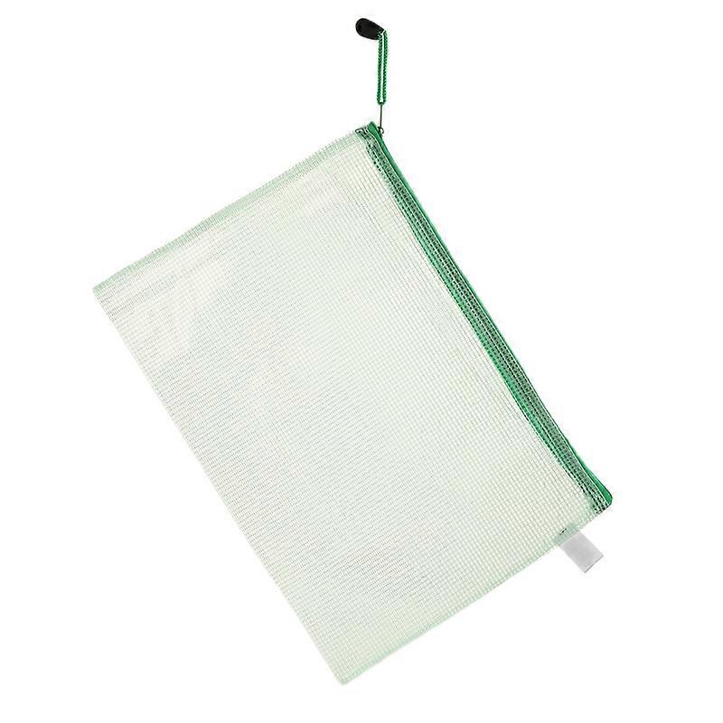 Plastic Zipper Bag File Storage Document Protective Folder School Stationery