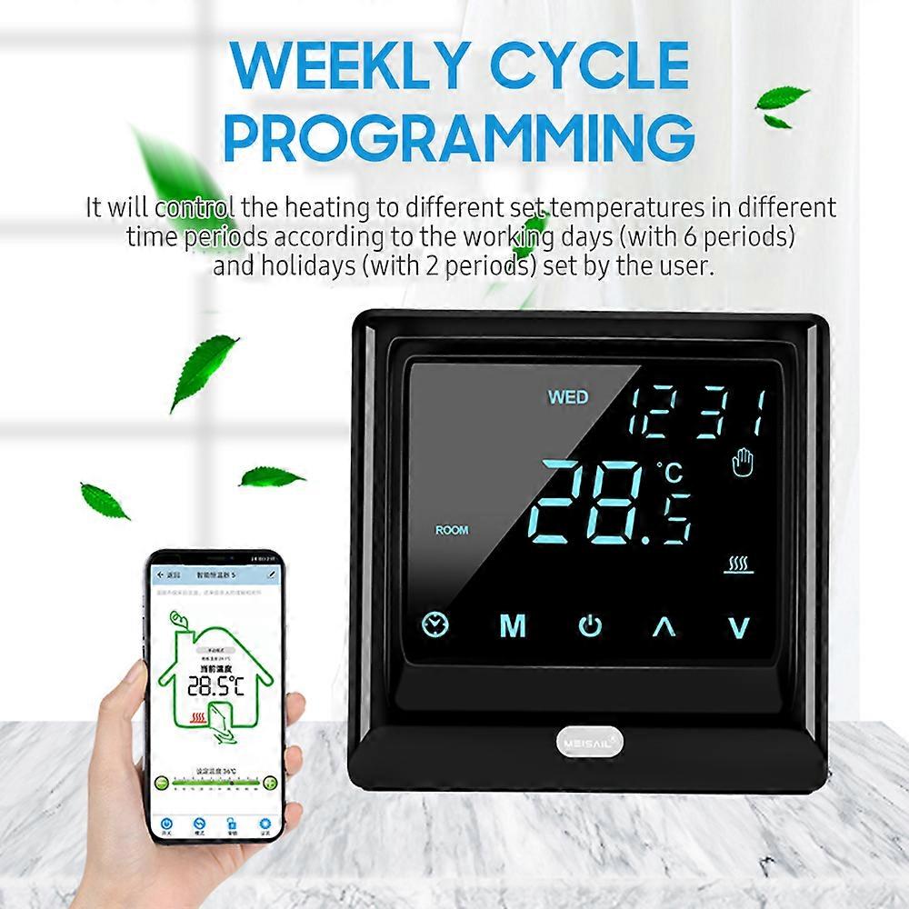 Wi-Fi Smart Thermostat 16A Temperature Controller APP Remote Control Weekly Circulation Programmable Electric Underfloor Heating