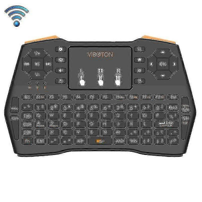 Viboton i8 Plus mis à jour 2.4GHz Qwert Mini clavier sans fil avec pavé tactile pour TV Box, Mi Box