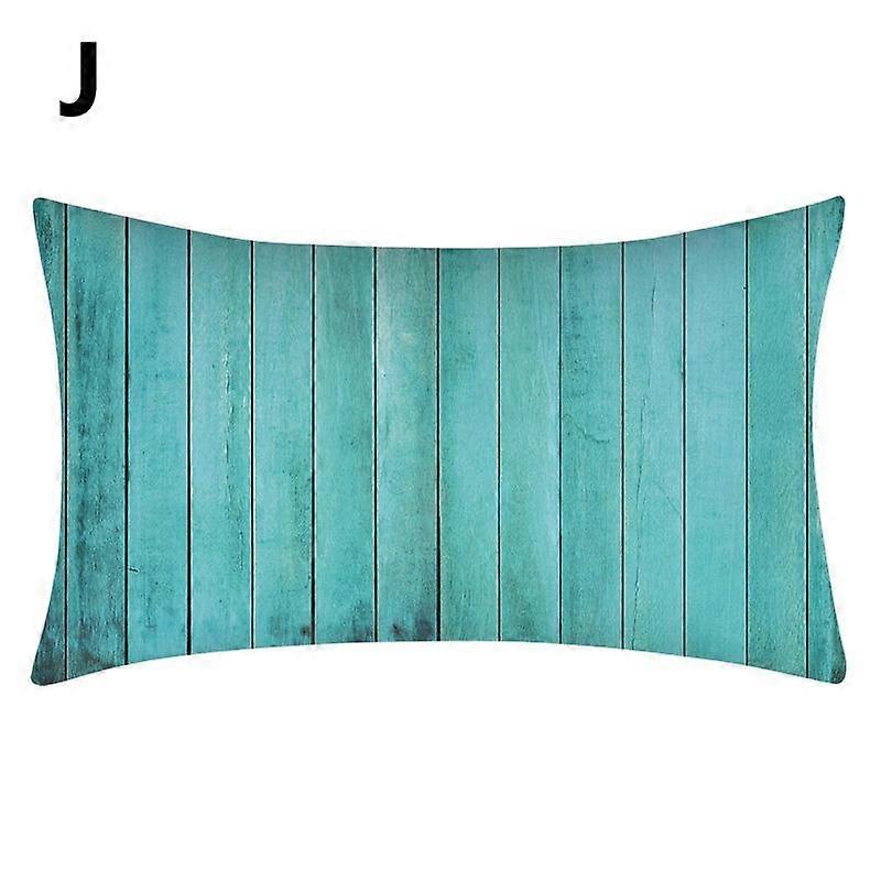 1PC Home Decor Lumbar Pillowcase Teal Blue Rectangular Protector Cushion Cover Pillow Case 30x50cm