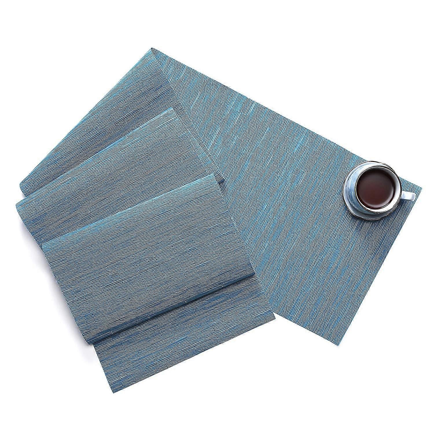 Table Runner Bamboo Texture Heat Insulation PVC Wedding Party Dining Table Runner for Bar