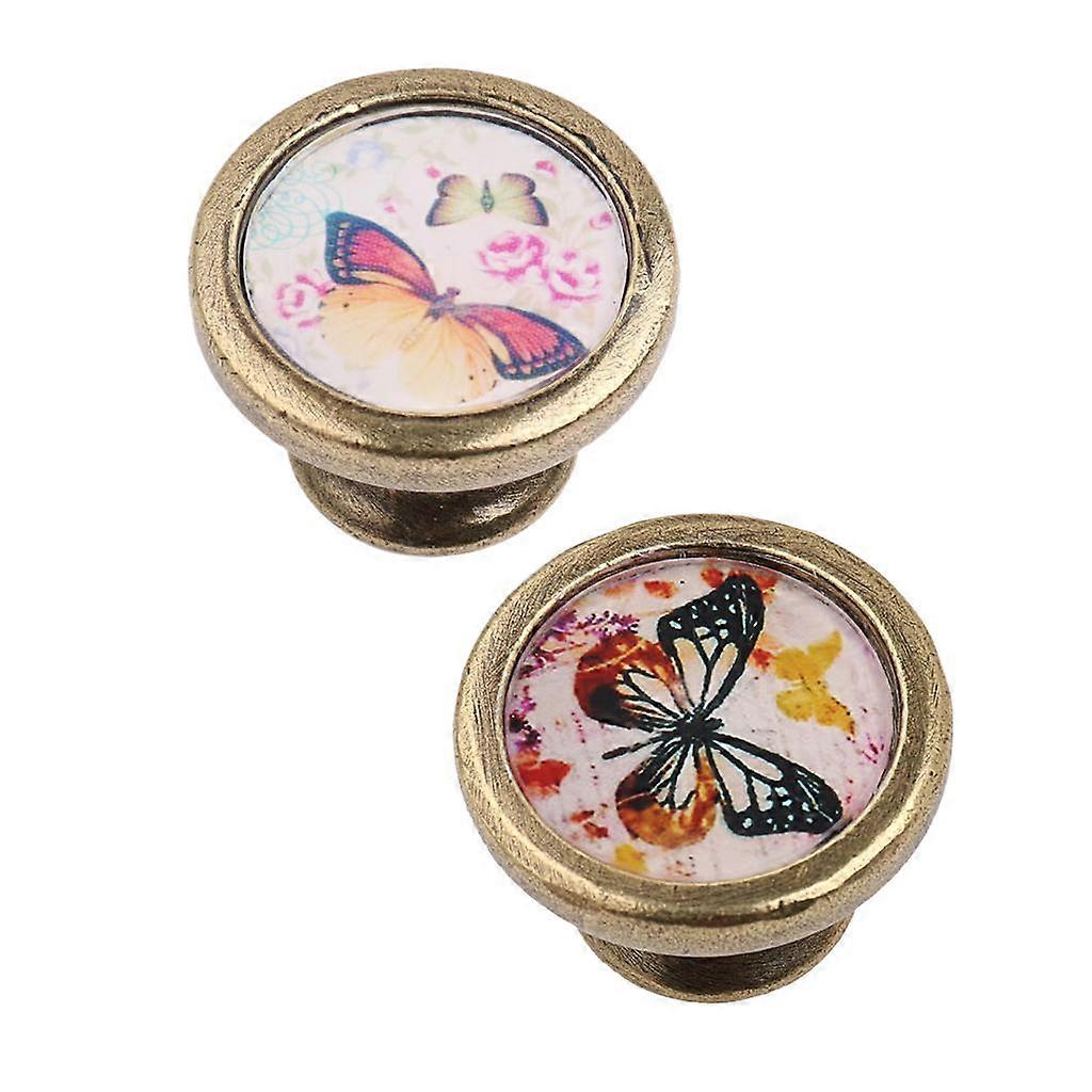 Antique Kitchen Cupboard Cabinet Drawer Pull Knob Handle Door Hardware 2Pcs