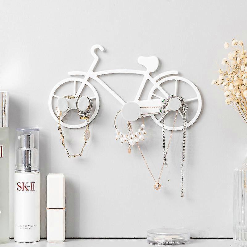 Bike Hook Wall Mounted Coat Rack white