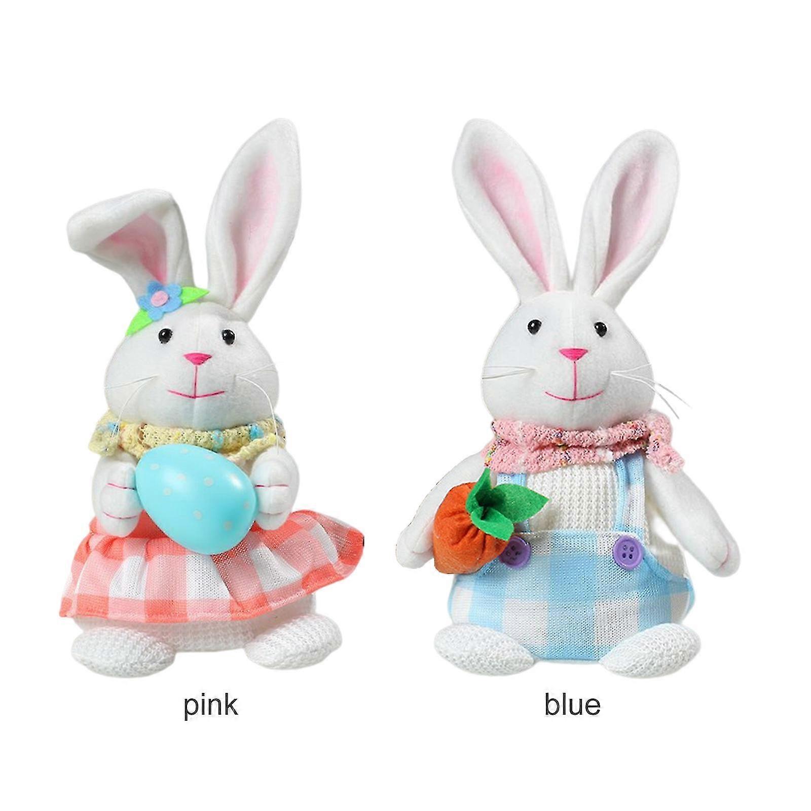 Big Price Cutseaster Standing Rabbit Toy Cartoon Cloth Desktop Decorations Multicolor  Creative Led Bunny Stuffed Animal11 X 11 X 24cm