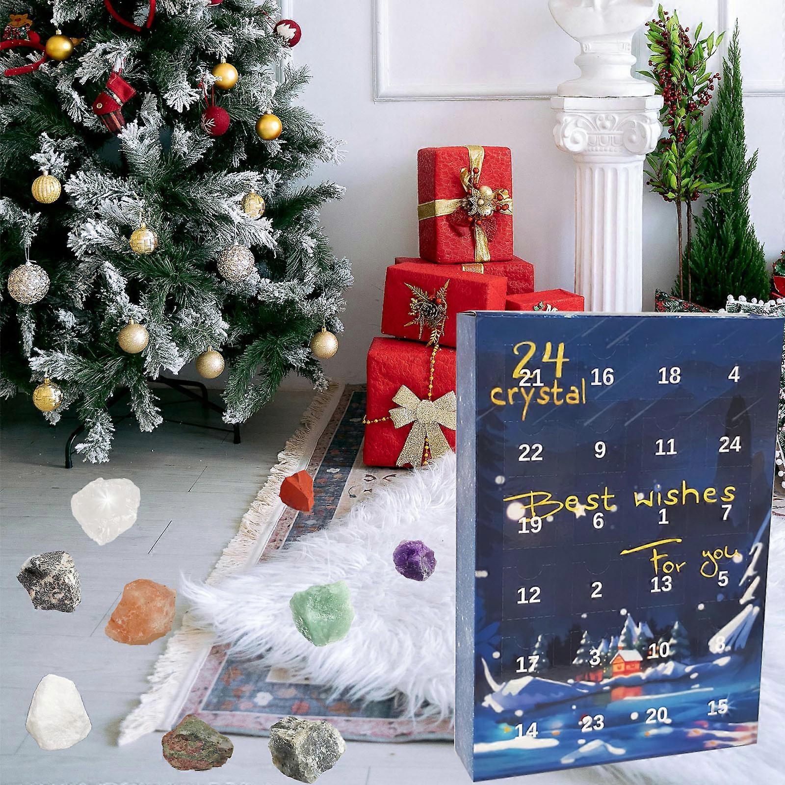Advent Calendar 2024 Kids 2024 Christmas 24 Natural Crystal Agate Fossils Day