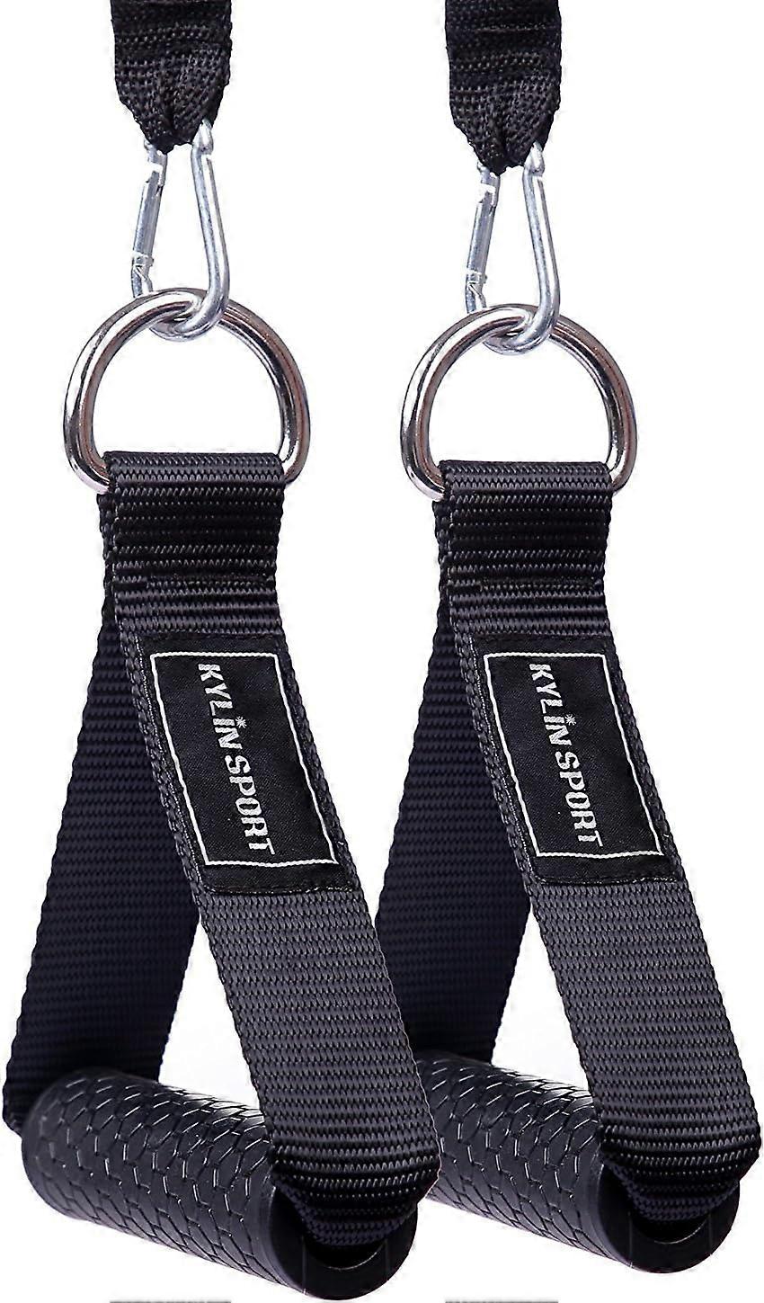 2 PCS of Resistance Handles Pull Up Handle Strength Training Accessory for Smith Machine Resistance Band Multi Station