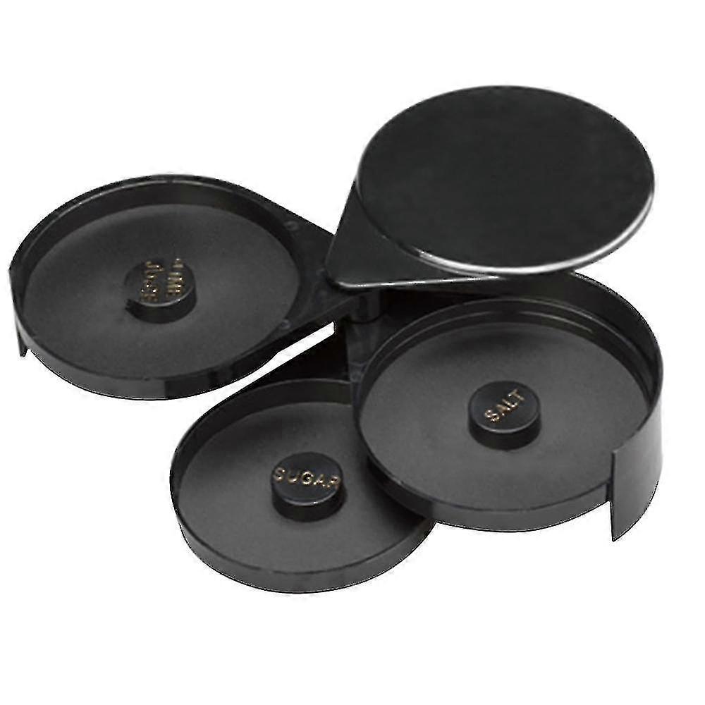 3 Tier Bartender Abs Tool Accessory Glass Rotating Salt Home